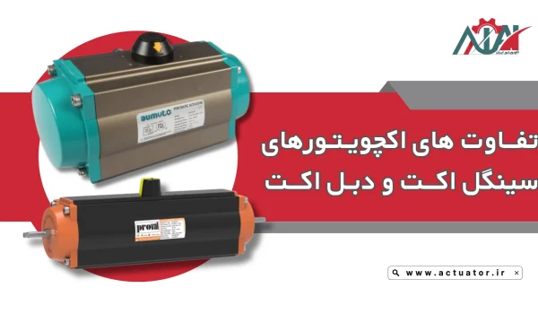 فاوت اکچویتور سینگل اکت (SINGLE ACTING) با دبل اکت (DOUBLE ACTING)
